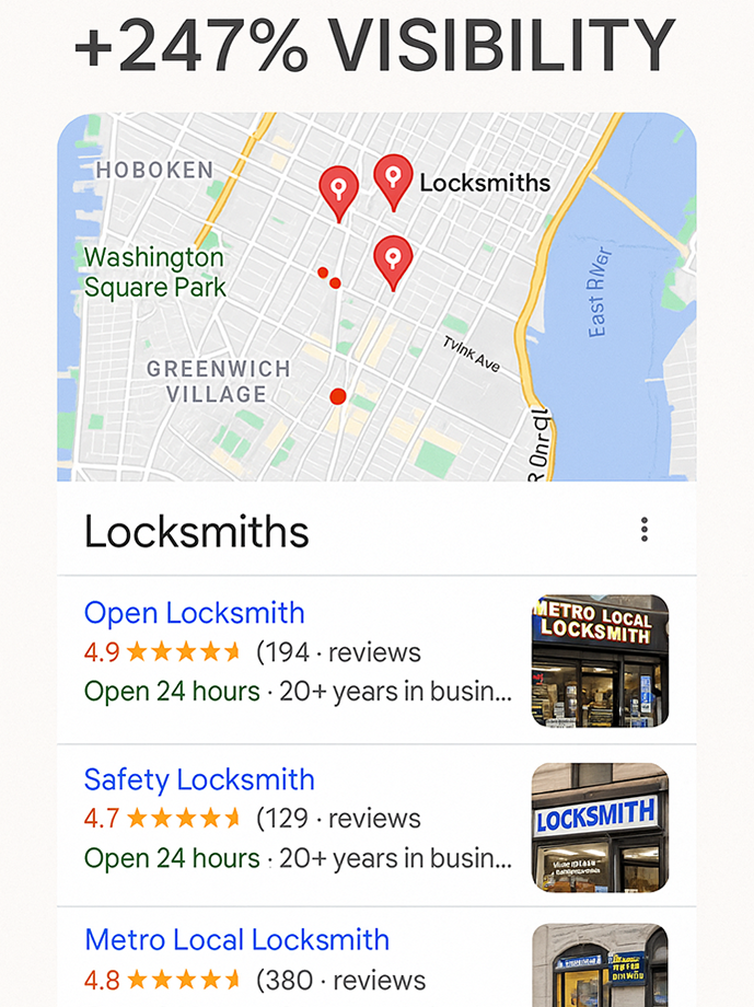 Increase in Google Maps Visibility